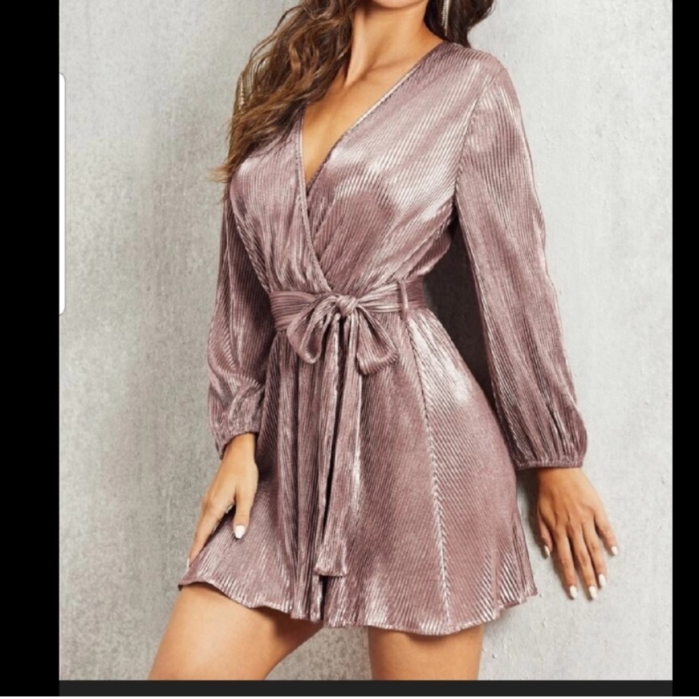 SHEIN Pastel Pink Party Dress